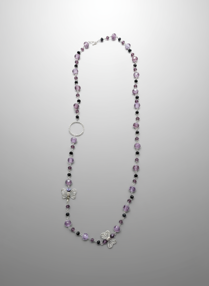 Butterfly Beaded Necklace