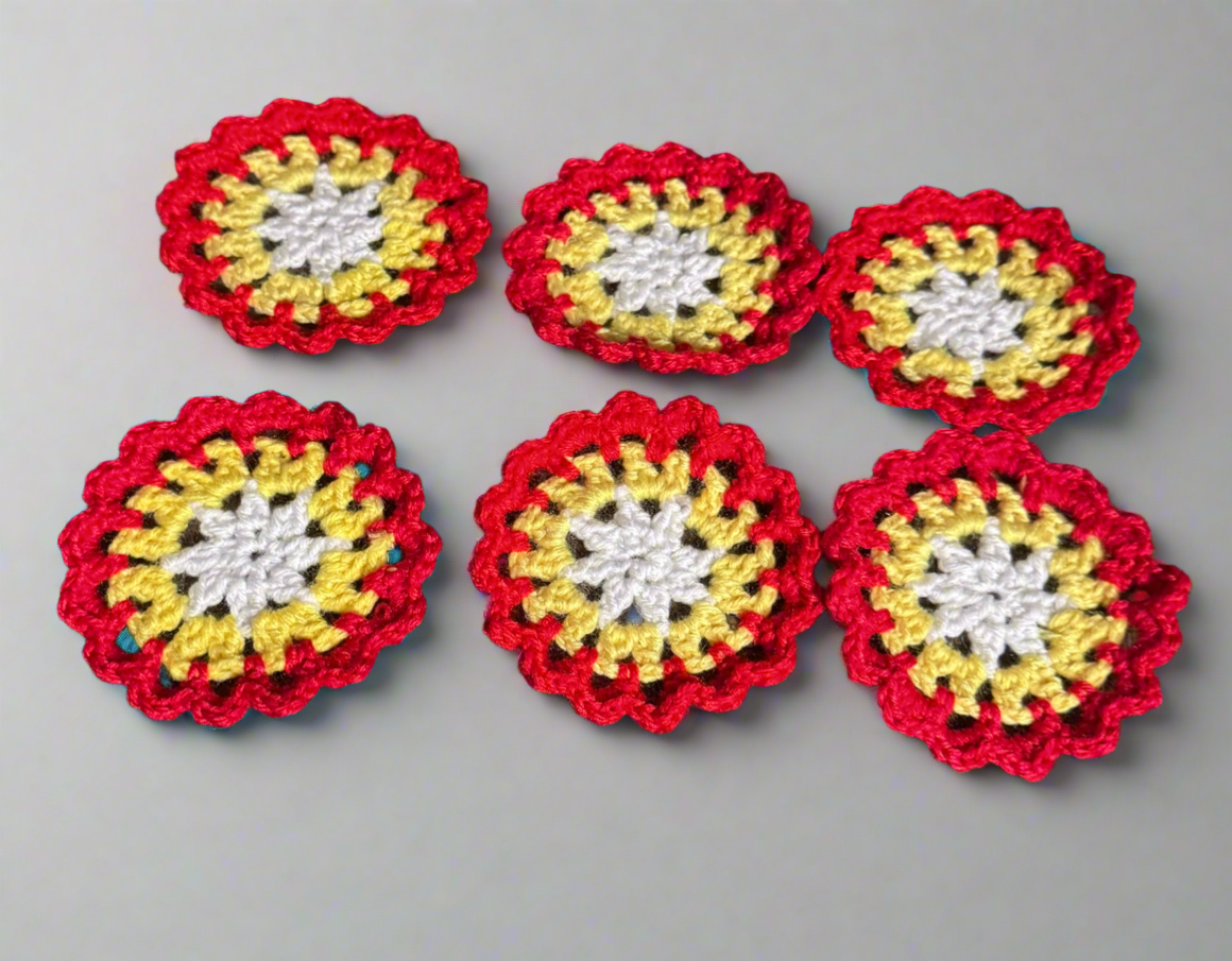 Crocheted Coasters-Football